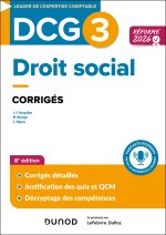 DCG 3 - Droit social - Corrigés - Réforme 2026-2027