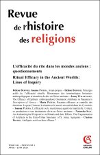 Revue de l'histoire des religions - Nº2/2026
