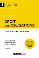 Droit des obligations - CRFPA - Examen national Session 2026