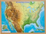 Relief USA 1:6,8 Mio mit Naturholzrahmen