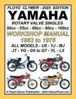 YAMAHA 1962-1976 ROTARY VALVE SINGLES ALL MODELS 50cc - 55cc - 60cc - 80cc - 100cc WORKSHOP MANUAL