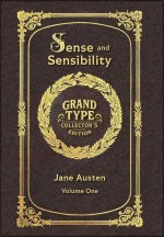 Large Print - Sense and Sensibility, Volume 1 of 2 - Grand Type Collector's Edition - Matte Hardcover with Dust Jacket