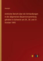 Amtlicher Bericht über die Verhandlungen in der allgemeinen Bauernversammlung gehalten in Schwerin am 29., 30. und 31. October 1845