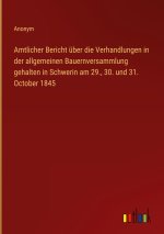 Amtlicher Bericht über die Verhandlungen in der allgemeinen Bauernversammlung gehalten in Schwerin am 29., 30. und 31. October 1845