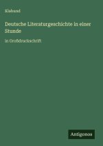Deutsche Literaturgeschichte in einer Stunde