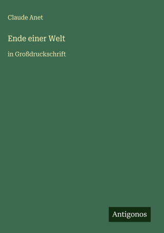 Ende einer Welt