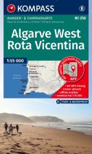 KOMPASS Wanderkarte 258 Algarve West, Costa Vicentina - Fischerpfad 1:55.000