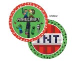 Talerzyki papierowe Minecraft 23cm 8szt.
