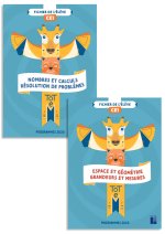 Totem - Mathématiques CE1 Fichier de l'élève en 2 volumes (numération + géométrie) programmes 2025