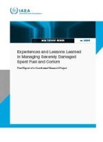 Experiences and Lessons Learned in Managing Severely Damaged Spent Fuel and Corium