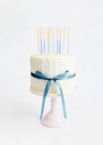 Kerzen Dip Dye, Blau/Pink/Gelb