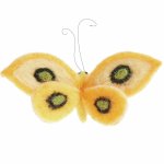 Aufhänger Schmetterling Gelb 10 x 10,5 x 7cm