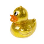 Squeeze Glitter Duck, 6 cm, (sortiert, Farbe nicht wählbar)