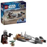 LEGO® Star Wars™ 75436 Mandalorian a Grogu a spídrová motorka