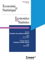 Economie et Statistique / Economics and Statistics Numéro 547 – 2025