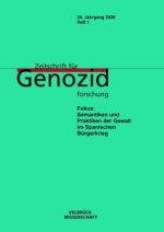 Zeitschrift für Genozidforschung, 24. Jahrgang 2026, Heft 1