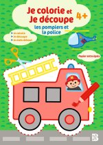 Je colorie et je découpe : Les pompiers et la police