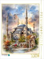 CALVENDO Puzzle Istanbul - Sultan-Ahmed-Moschee | 1000 Teile Lege-Größe 64x48cm Foto-Puzzle für glückliche Stunden