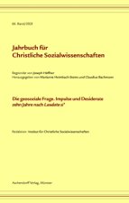 Jahrbuch für Christliche Sozialwissenschaften, 66. Band/2025