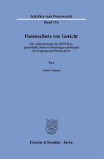 Datenschutz vor Gericht