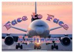 Airliners - Face to Face (Tischkalender 2027 DIN A5 quer), CALVENDO Monatskalender