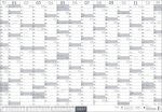 Mega-Posterplaner, silber 2027