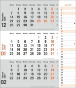 times&more 3-Monatsplaner, orange 2027