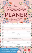 Deko-Familienplaner mit Tasche Flower Time 2027