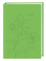 Kalenderbuch A7 grün 2027