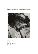 Hugo Erbe's New Bio-dynamic Preparations
