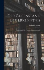 Der Gegenstand Der Erkenntnis