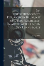 Ein Proportionsgesetz Der Antiken Baukunst Und Sein Nachleben Im Mittelalter Und in Der Renaissance