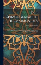 Der Sprachgebrauch des Maimonides