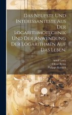Das Neueste und Interessanteste aus der Logarithmotechnik und der Anwendung der Logarithmen auf das Leben.