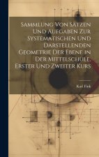 Sammlung von Sätzen und Aufgaben zur Systematischen und Darstellenden Geometrie der Ebene in der Mittelschule, erster und zweiter Kurs