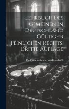 Lehrbuch des Gemeinen in Deutschland Gültigen Peinlichen Rechts, dritte Auflage