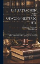 Die Tatsachen Des Gewohnheitsrechts