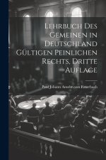 Lehrbuch des Gemeinen in Deutschland Gültigen Peinlichen Rechts, dritte Auflage