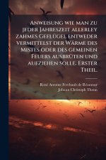 Anweisung wie man zu jeder Jahreszeit allerley zahmes GeflÃ¼gel entweder vermittelst der WÃ¤rme des Mistes oder des gemeinen Feuers ausbrÃ¼ten und auf