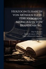 Herzogin Elisabeth von MÃ¼nden (gest. 1558), geborene MarkgrÃ¤fin von Brandenburg.