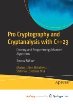 Pro Cryptography and Cryptanalysis with C++23