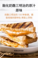 融化奶酪三明治的原汁 原味