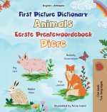 First Picture Dictionary - Animals (English Afrikaans Bilingual Children's Book)
