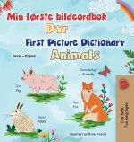 First Picture Dictionary - Animals (Norwegian English Bilingual Children's Book)