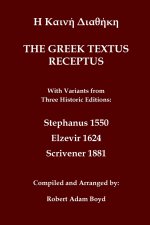 Greek Textus Receptus with variants from three historic edditions