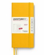Týdenní plánovač  Zápisník Sunflower, tečkovaný Wallet B6+ x A6 2027, anglicky
