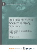 Business Practice in Socialist Hungary, Volume 2
