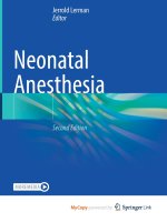 Neonatal Anesthesia