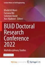 BUiD Doctoral Research Conference 2022