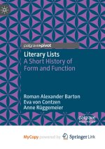 Literary Lists